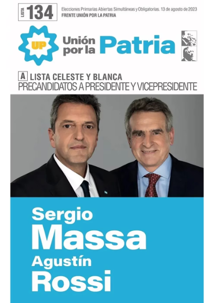 Así Son Las Boletas Oficiales De Sergio Massa Y De Juan Grabois Para ...