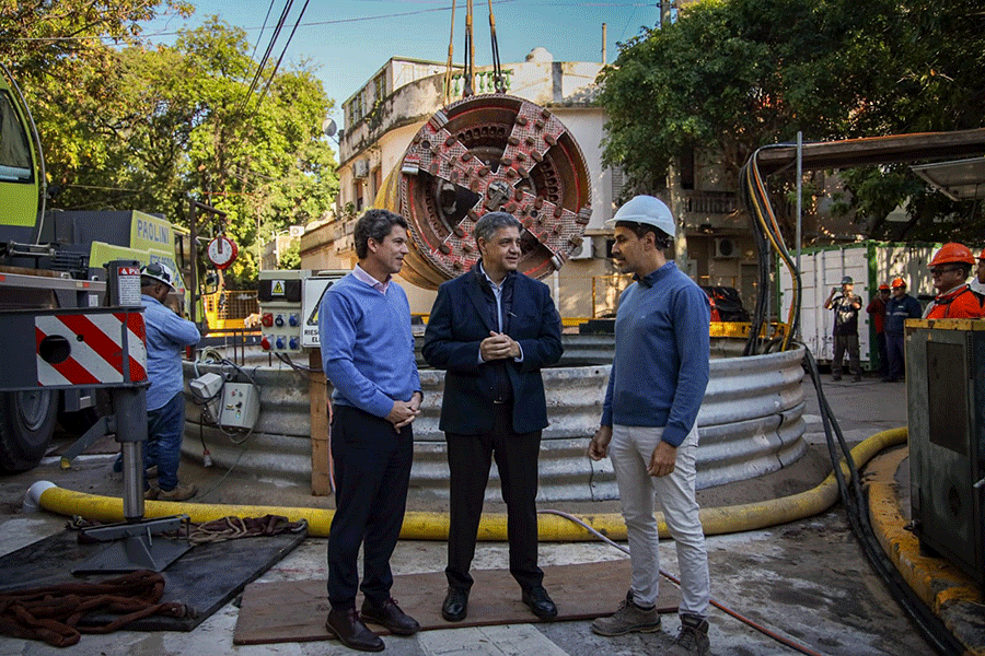El Plan Hidráulico de la Ciudad continúa con los trabajos de excavación de la tuneladora en el ramal secundario Yerbal, que complementa a la Cuenca del Arroyo Cildañez.
